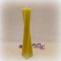 Bišu vaska svece - Slīpā kantainā (garā)