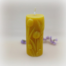 Bišu vaska svece - Tulpes (augstā)