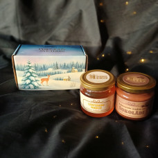 Ziemassvētku dāvanu komplekts - Liepziedu medus + Šokolāde